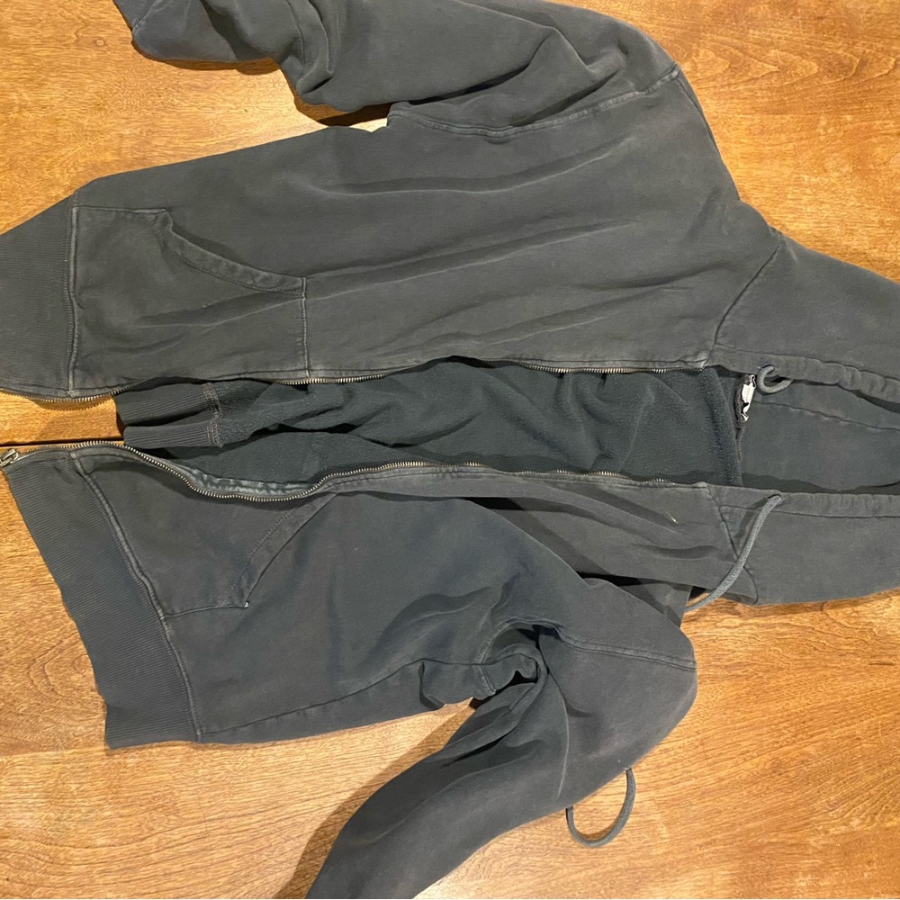 Subdued zip up hoodie really cool fade